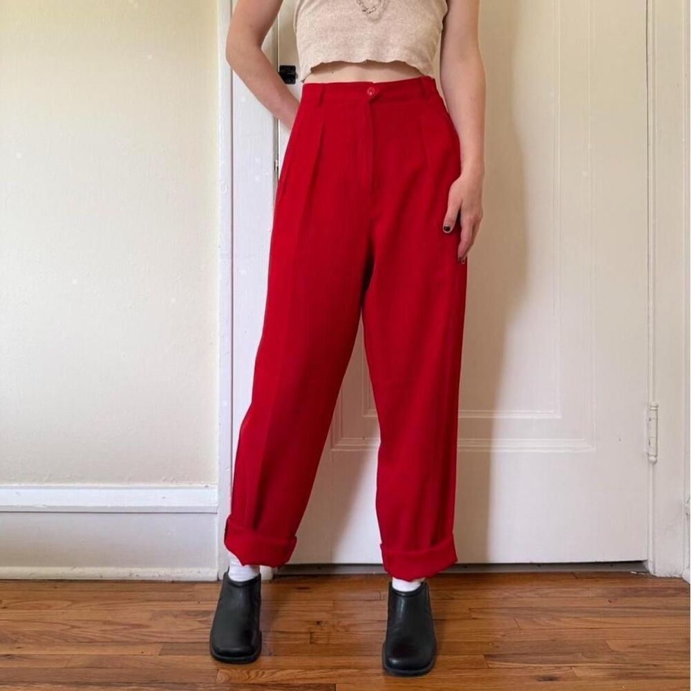 Liz-claiborne Women's Red Trousers